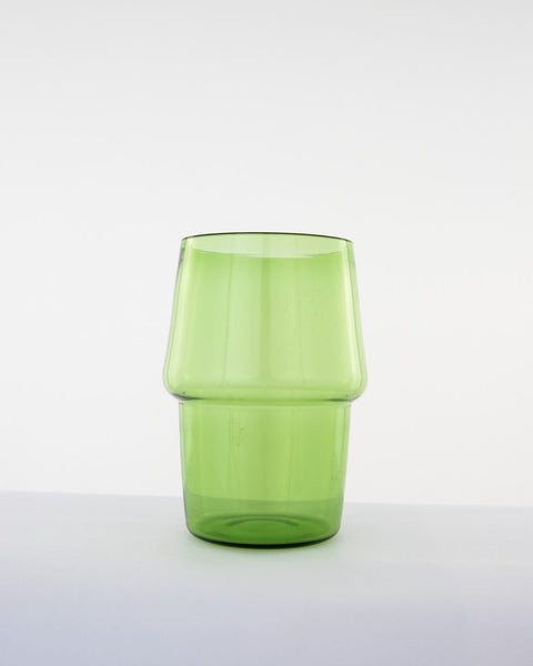 Stackable Glass Tumbler - Apple Green