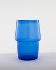 Stackable Glass Tumbler - Cobalt Blue