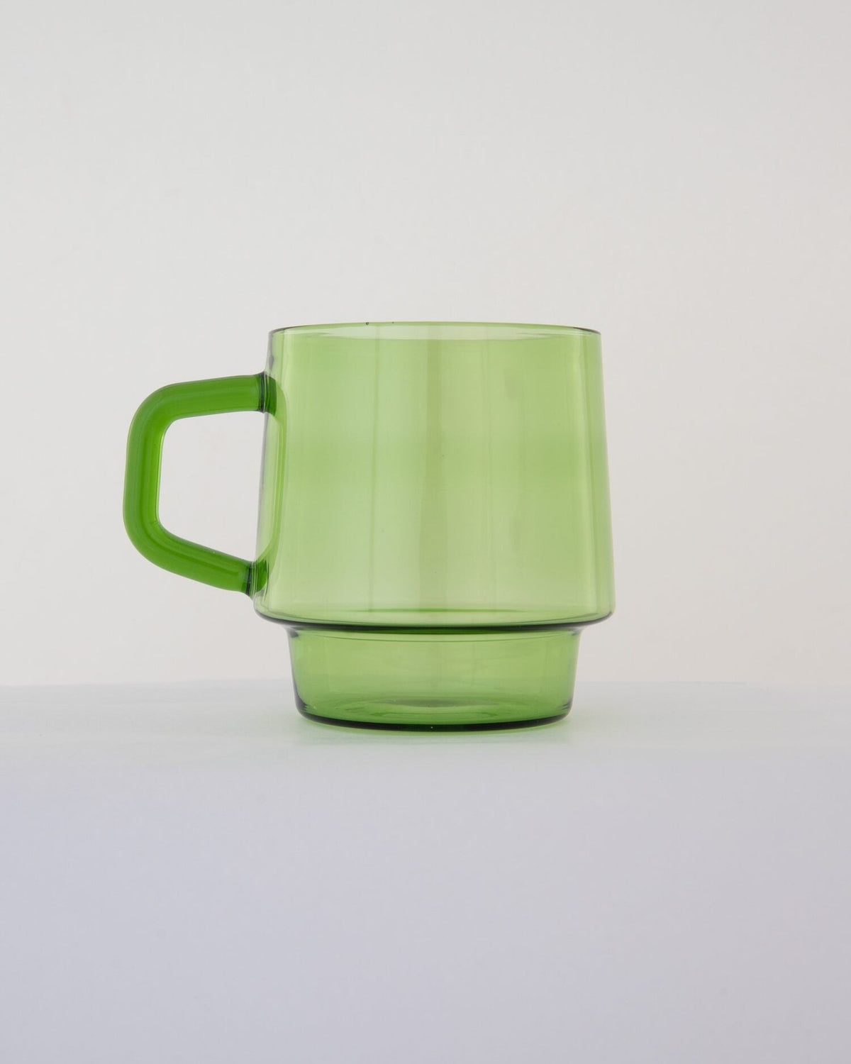 Stackable Straight-Sided Glass Mug - Apple Green by Modus & Mood