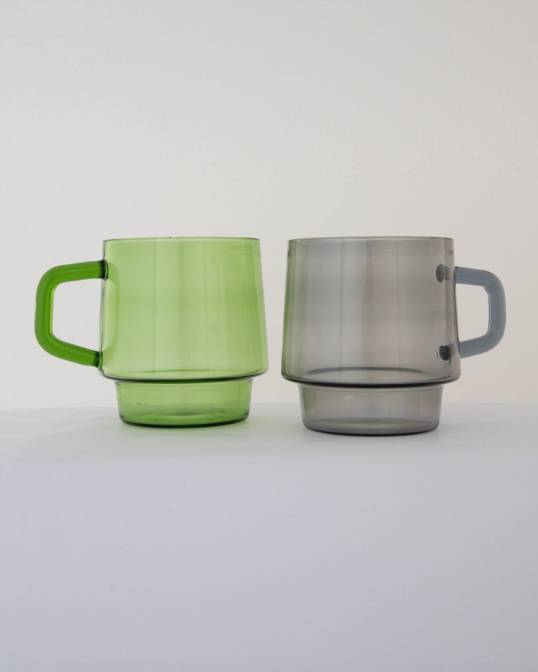 Stackable Straight-Sided Glass Mug - Apple Green - view 3 of 7
