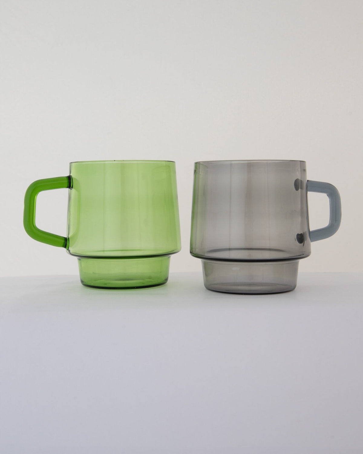 Stackable Straight-Sided Glass Mug - Apple Green - view 3 of 7