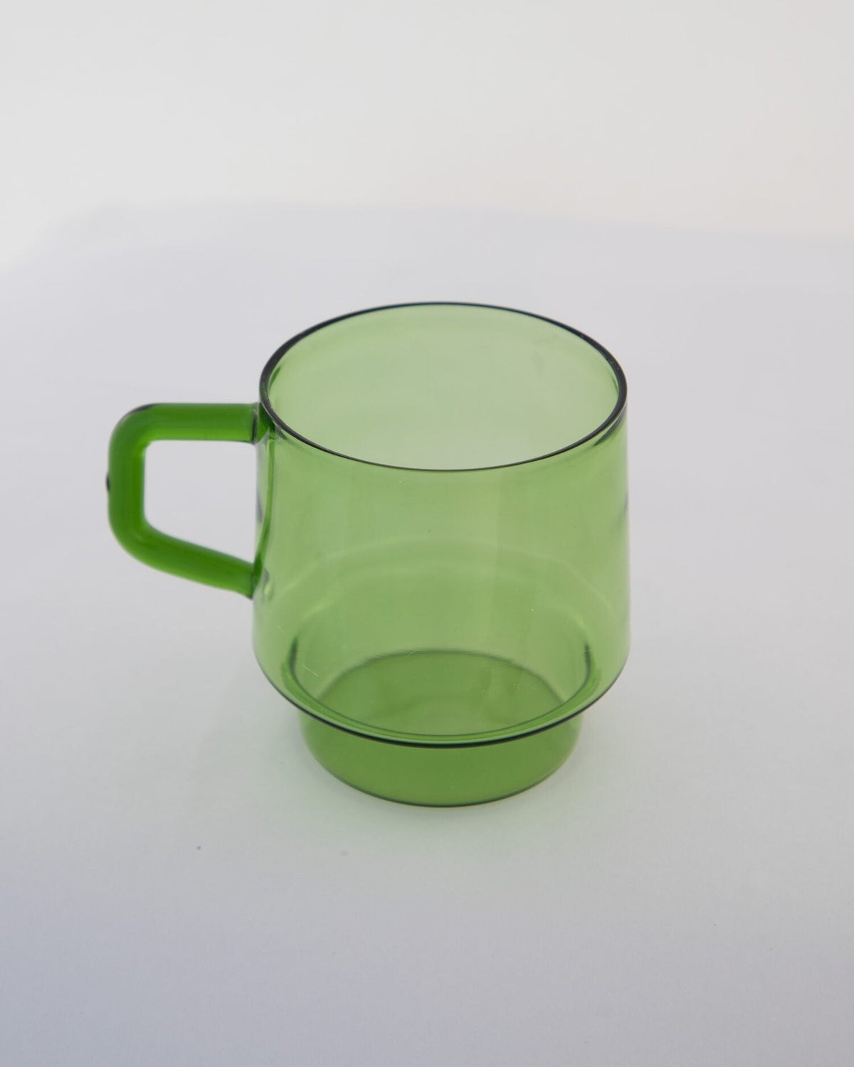 Stackable Straight-Sided Glass Mug - Apple Green - view 4 of 7