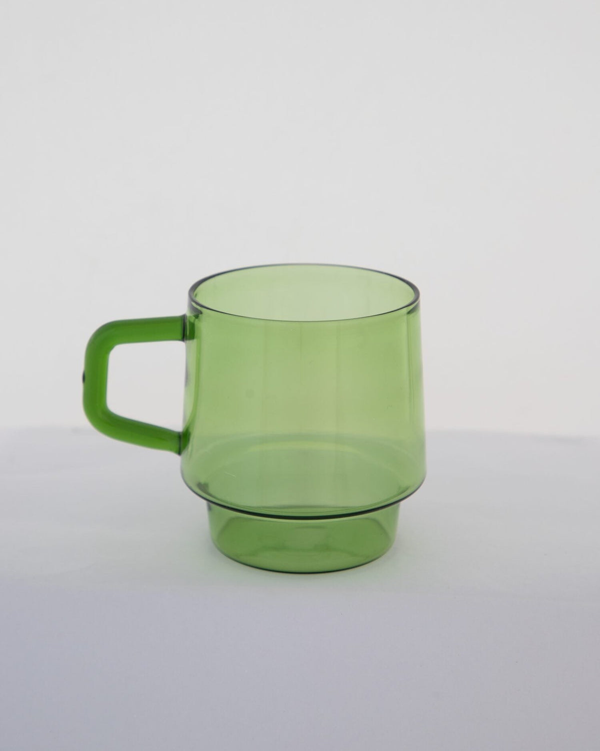 Stackable Straight-Sided Glass Mug - Apple Green - view 7 of 7