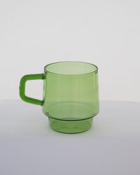 Stackable Straight-Sided Glass Mug - Apple Green - view 7 of 7