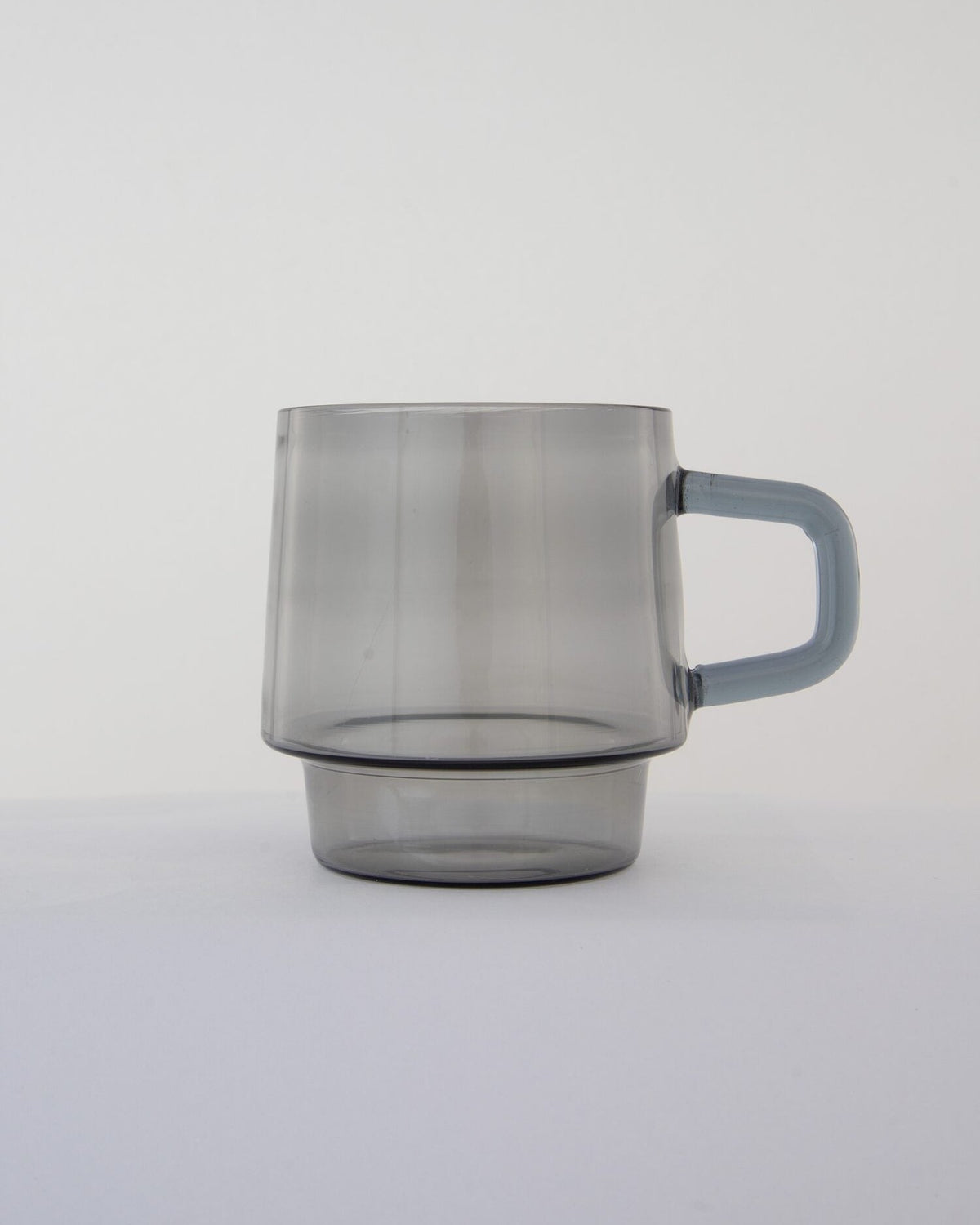 Stackable Straight-Sided Glass Mug - Smoke Grey - view 2 of 5
