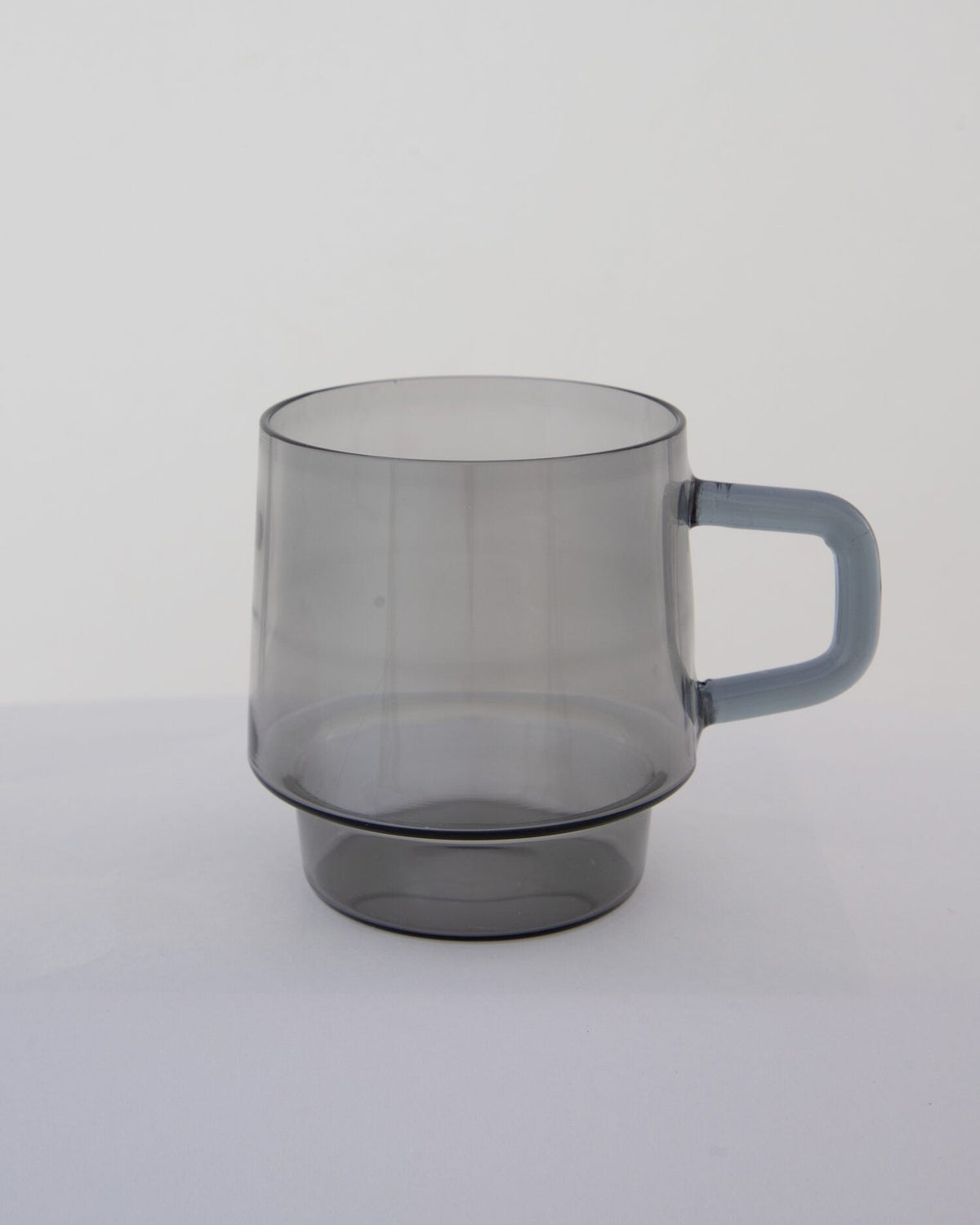 Stackable Straight-Sided Glass Mug - Smoke Grey - view 3 of 5