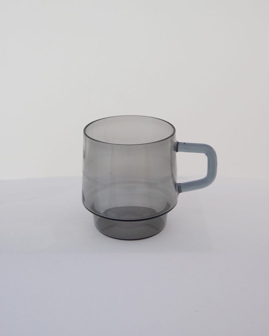 Stackable Straight-Sided Glass Mug - Smoke Grey - view 4 of 5