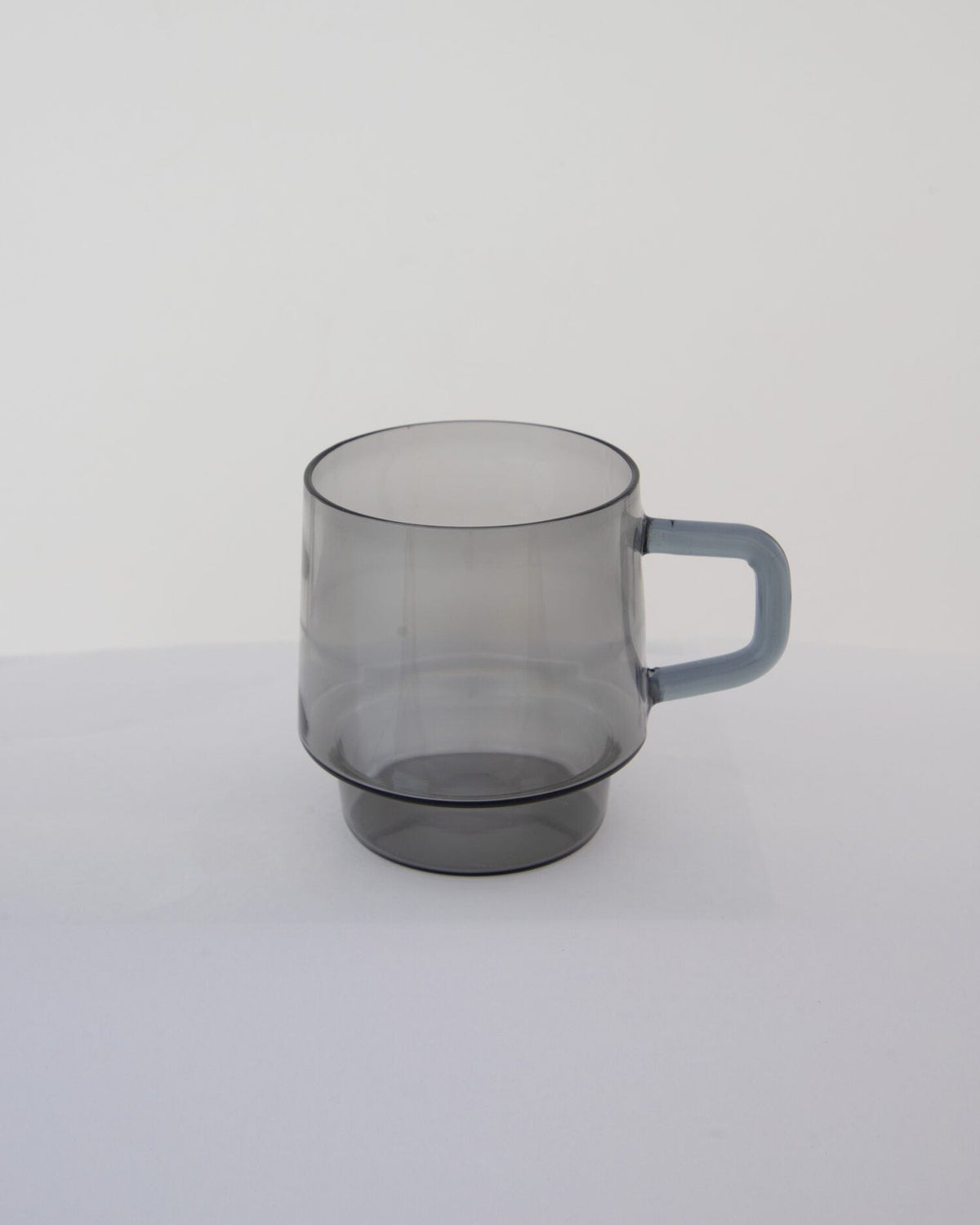 Stackable Straight-Sided Glass Mug - Smoke Grey - view 4 of 5