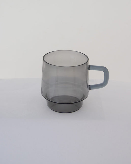 Stackable Straight-Sided Glass Mug - Smoke Grey - view 5 of 5