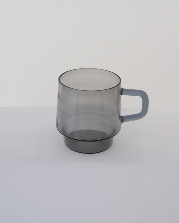 Stackable Straight-Sided Glass Mug - Smoke Grey - view 5 of 5