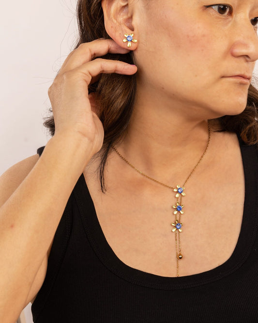Star Lariat Anti-Tarnish Set - Blue by Modus & Mood
