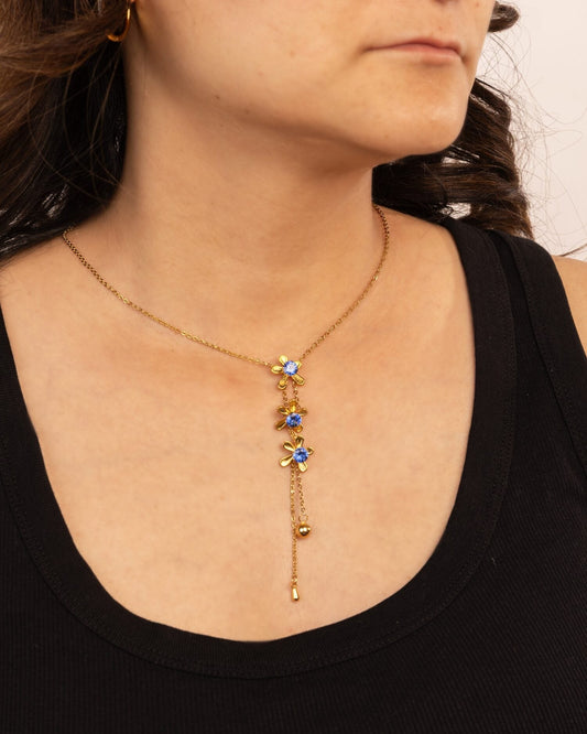 Star Lariat Anti-Tarnish Set - Blue - view 5 of 8