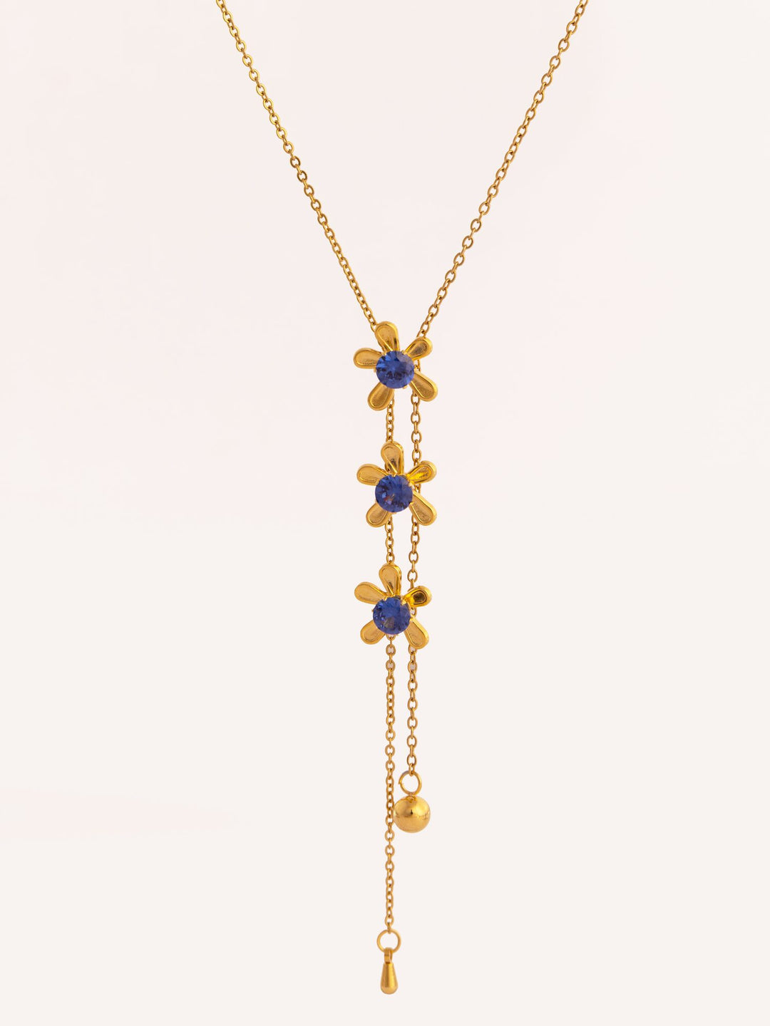 Star Lariat Anti-Tarnish Necklace - Blue by Modus & Mood