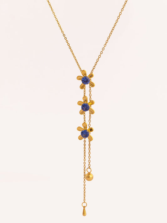 Star Lariat Anti-Tarnish Necklace - Blue by Modus & Mood