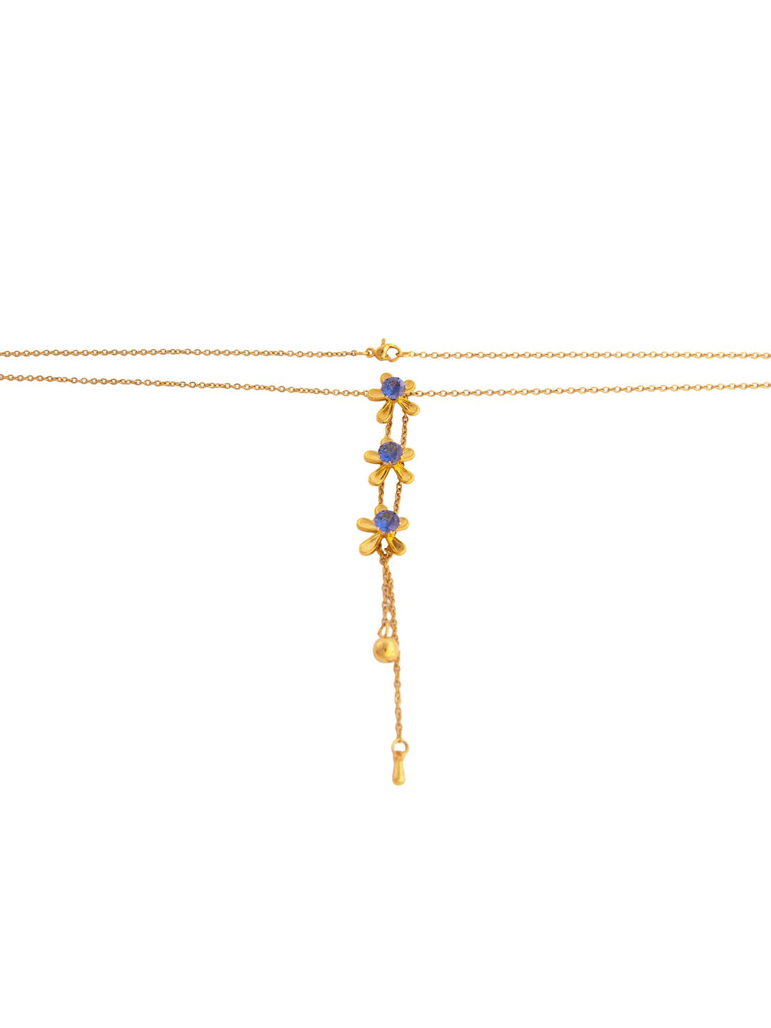 Star Lariat Anti-Tarnish Necklace - Blue - view 2 of 4