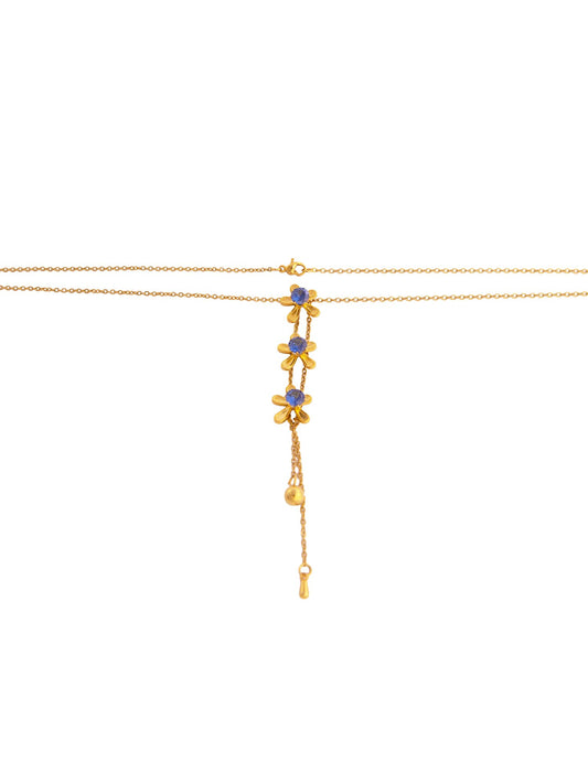 Star Lariat Anti-Tarnish Necklace - Blue - view 2 of 4