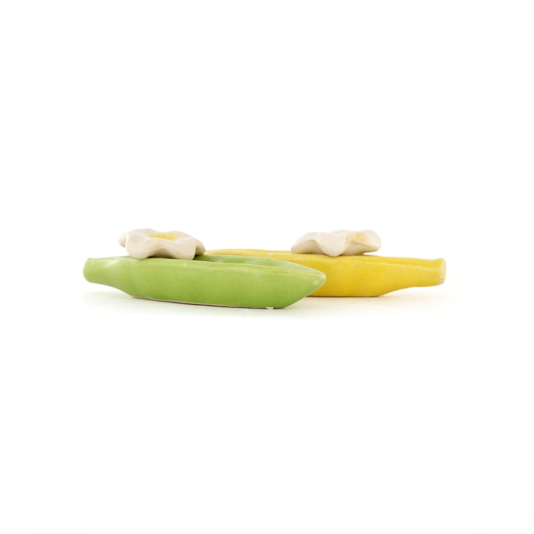 Leaf Ceramic Incense Holder - Green by Modus & Mood
