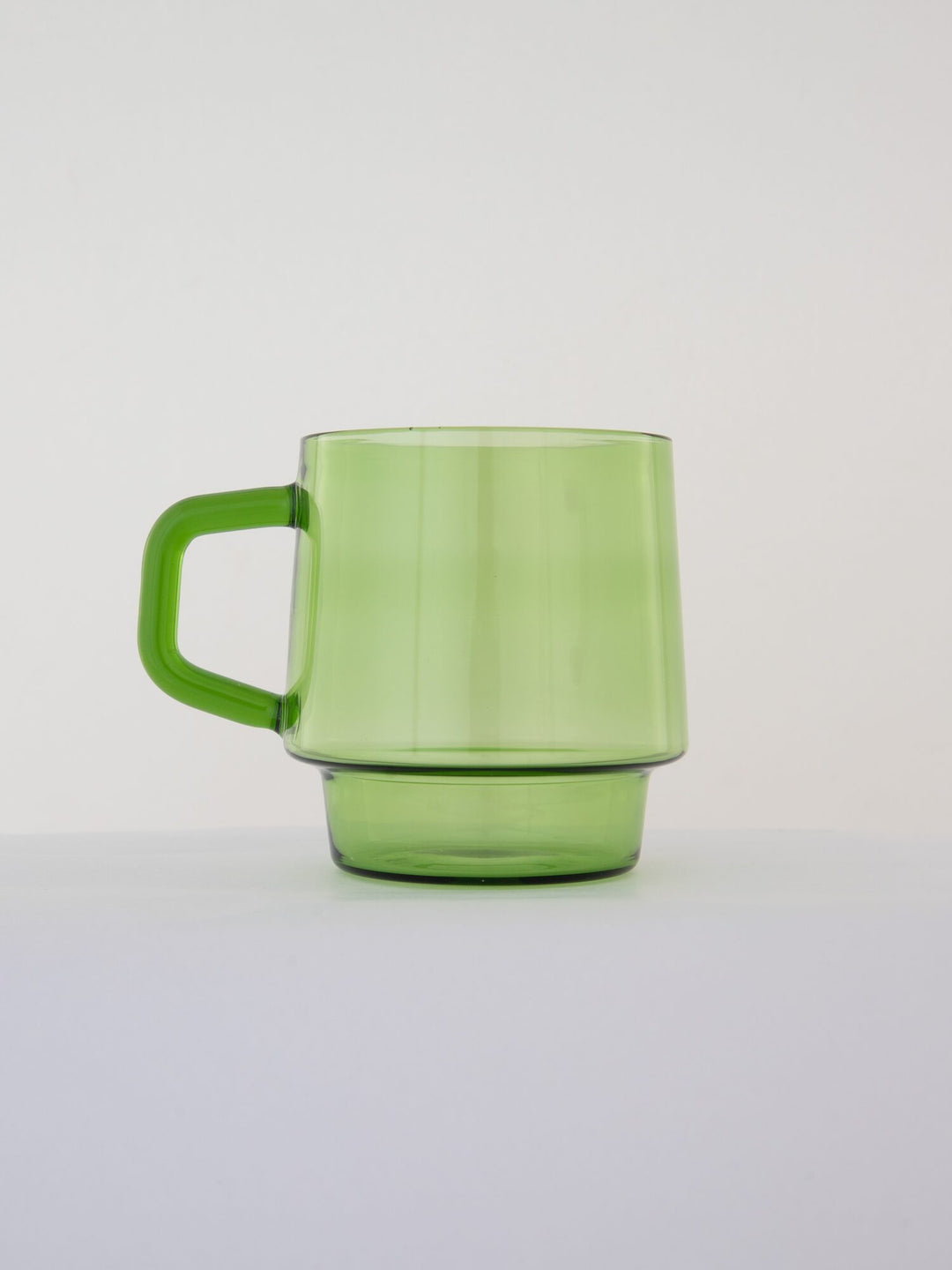 Stackable Straight-Sided Glass Mug - Apple Green by Modus & Mood