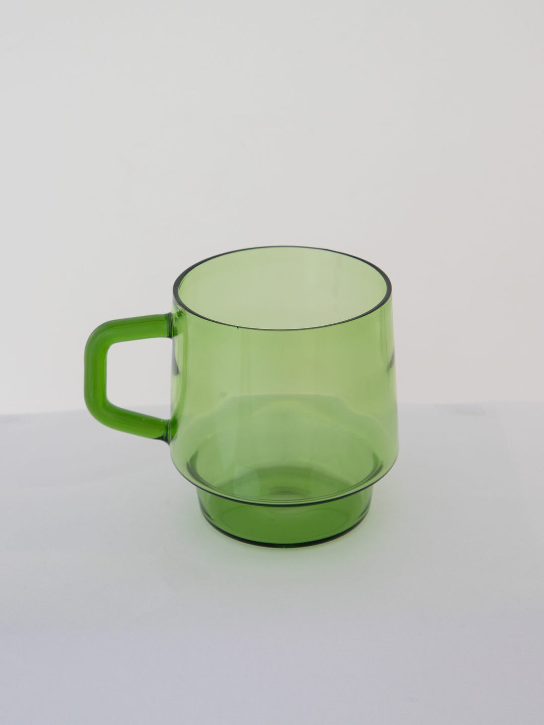 Stackable Straight-Sided Glass Mug - Apple Green - view 2 of 7