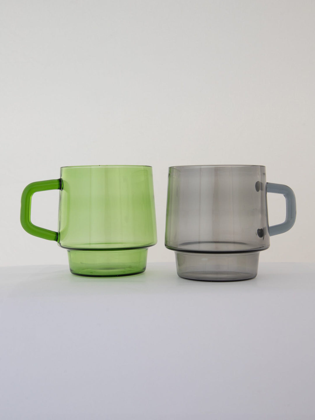 Stackable Straight-Sided Glass Mug - Apple Green - view 3 of 7