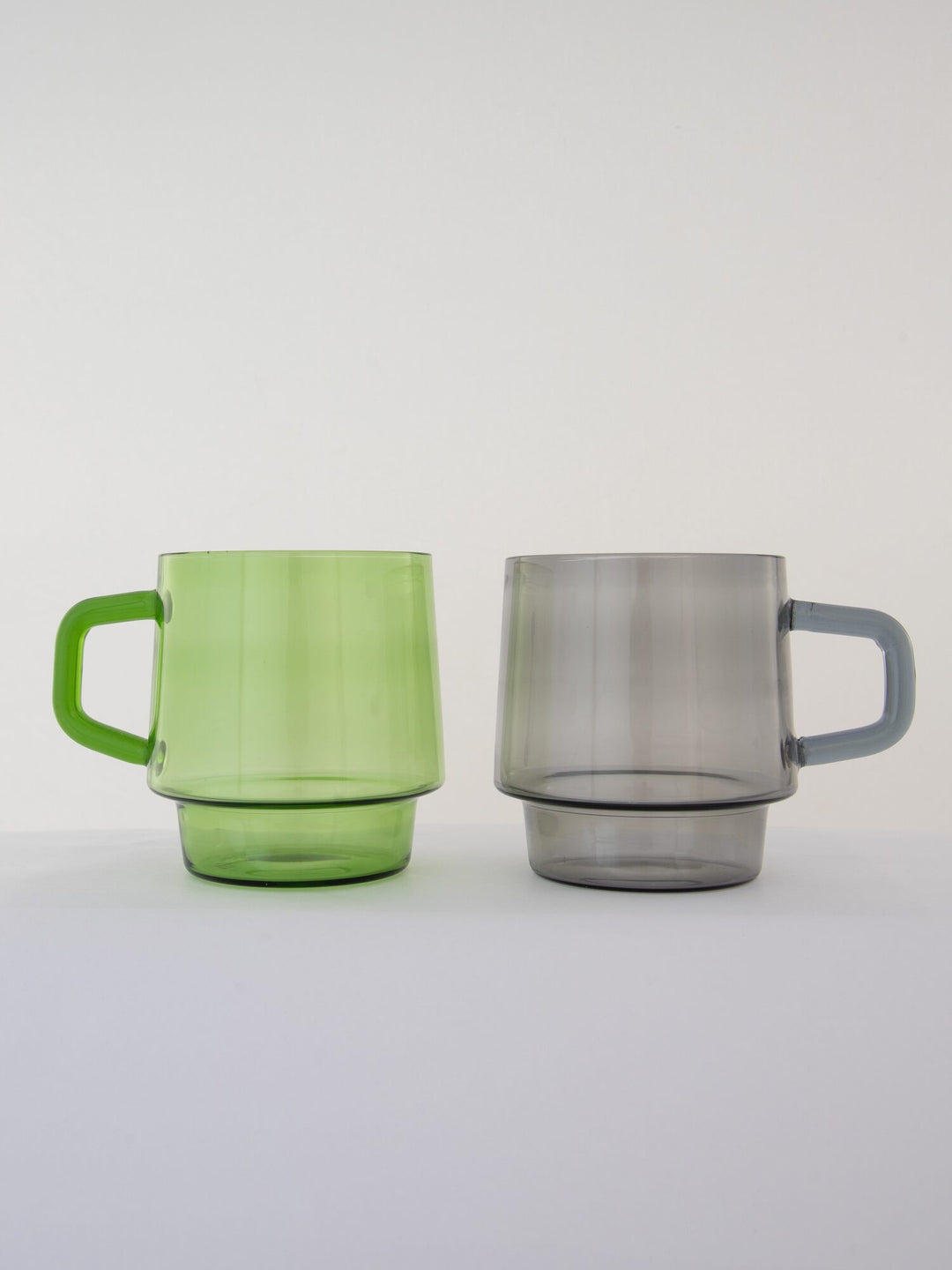 Stackable Straight-Sided Glass Mug - Apple Green - view 4 of 7