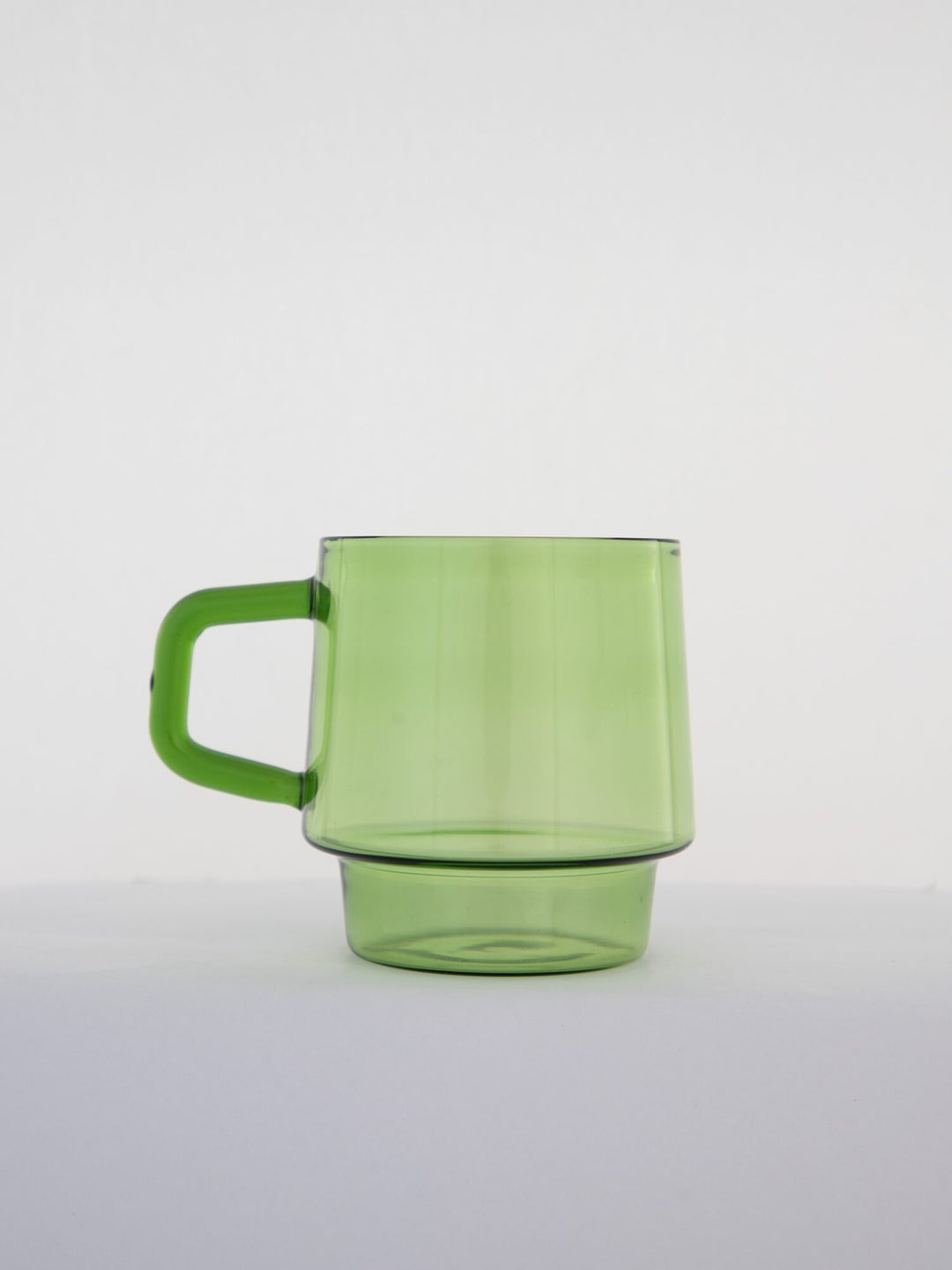 Stackable Straight-Sided Glass Mug - Apple Green - view 5 of 7