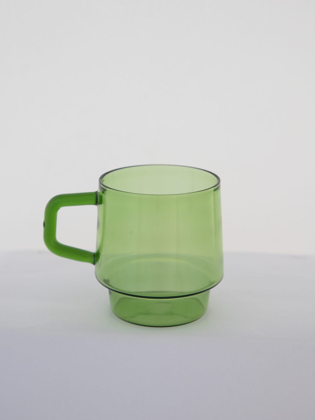 Stackable Straight-Sided Glass Mug - Apple Green - view 6 of 7