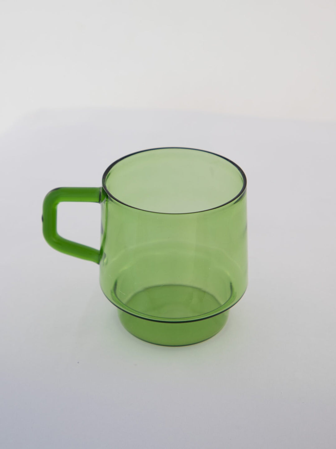 Stackable Straight-Sided Glass Mug - Apple Green - view 7 of 7