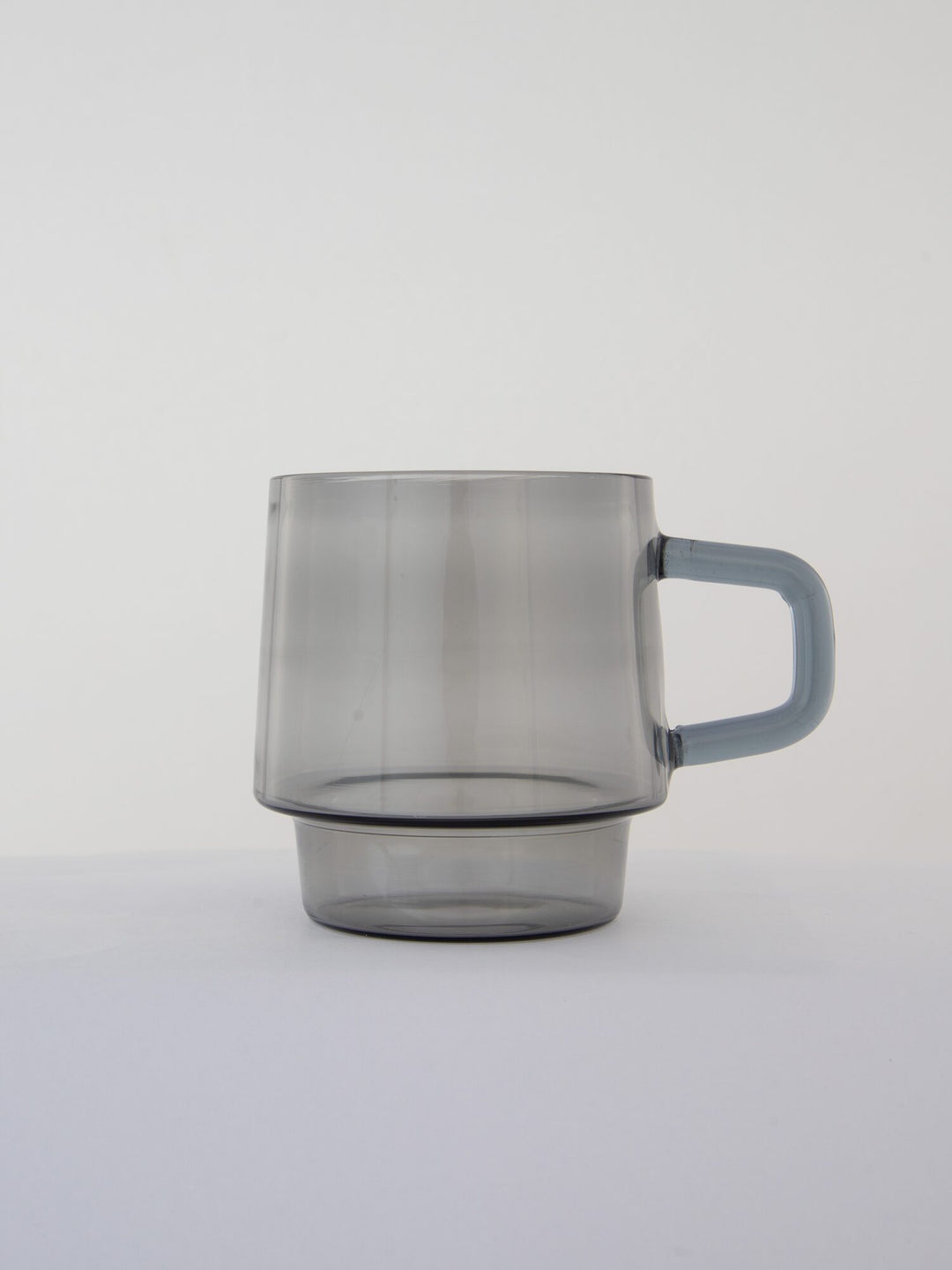 Stackable Straight-Sided Glass Mug - Smoke Grey by Modus & Mood