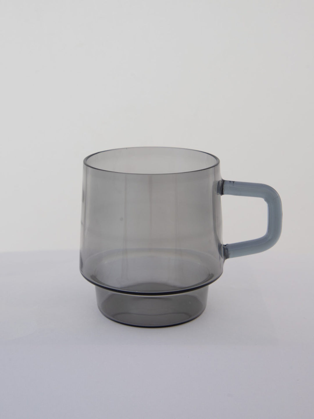 Stackable Straight-Sided Glass Mug - Smoke Grey - view 2 of 4