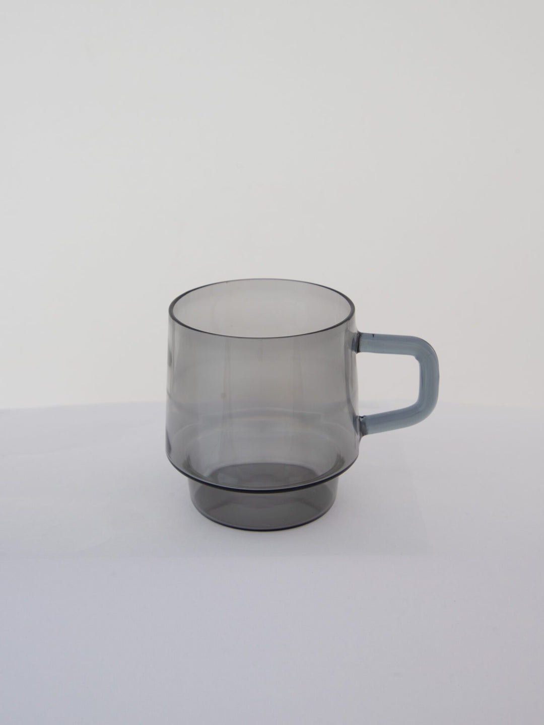 Stackable Straight-Sided Glass Mug - Smoke Grey - view 3 of 4