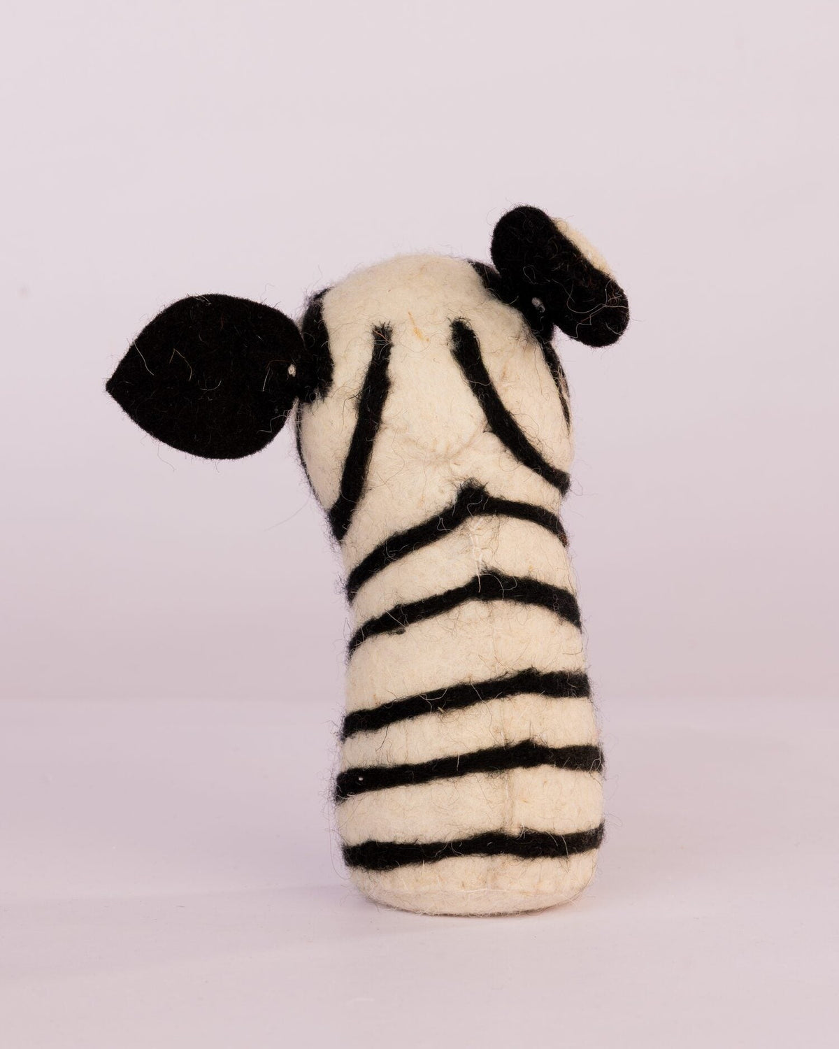 Striped Wool-Felt Zebra Figurine - view 2 of 3