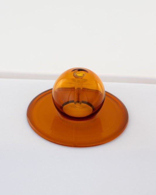 Sun Orb Amber Glass - Incense Stick Stand - view 3 of 4