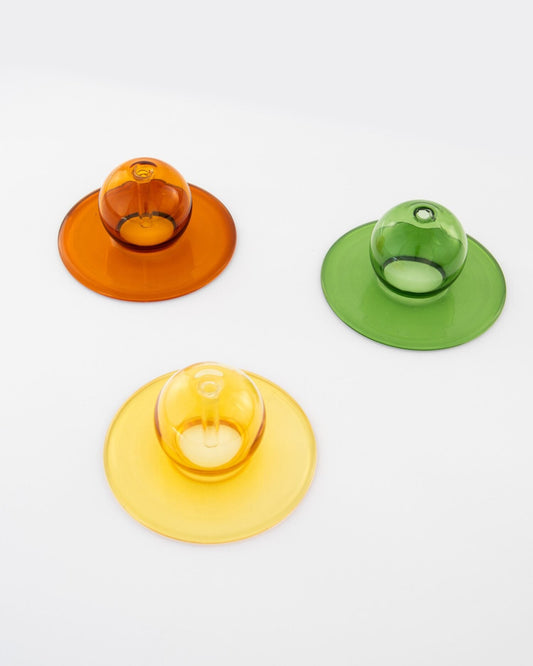 Sun Orb Amber Glass - Incense Stick Stand - view 4 of 4