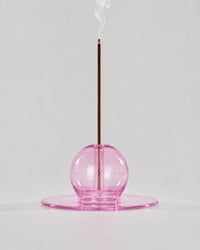 Sun Orb Pink Glass - Incense Stick Stand by Modus & Mood