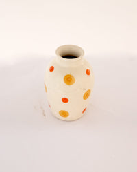 Sunspot Dotted Mini Ceramic Bud Vase - Oval - view 3 of 3