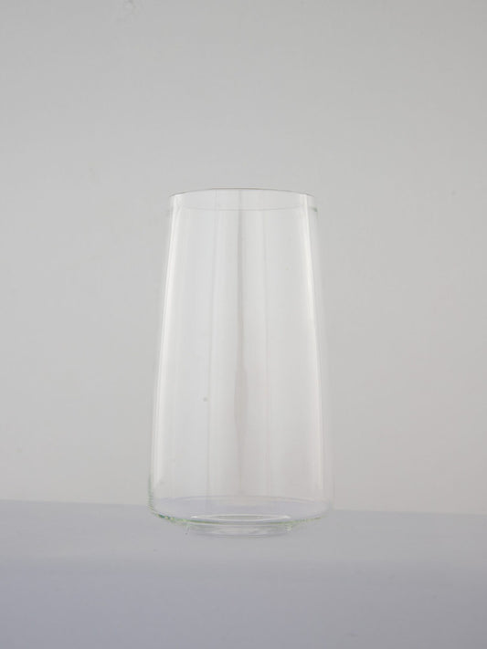 Tapered Hand-Blown Glass Tumbler - Clear - view 3 of 4