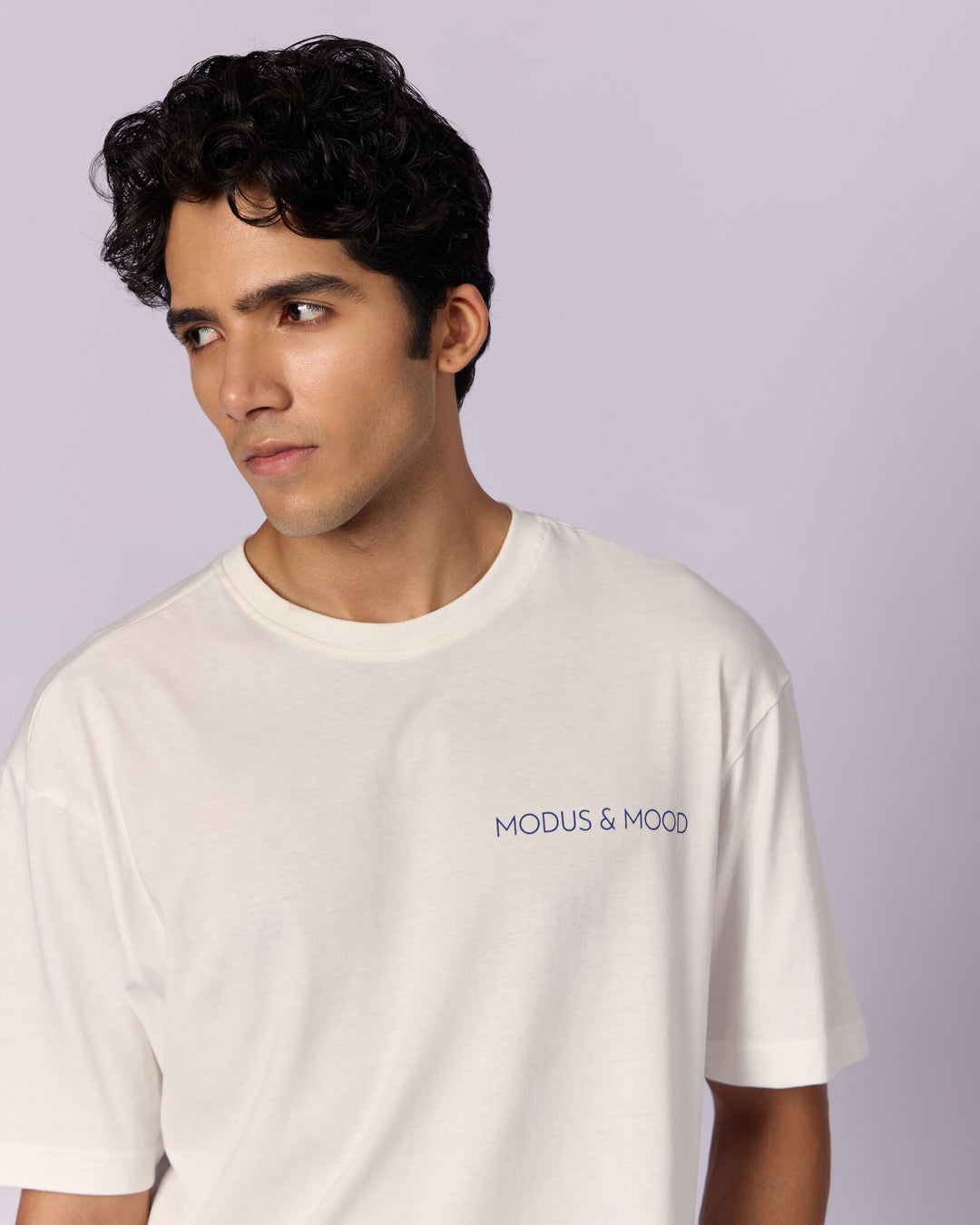 Men's MnM Limited Edition Graphic Cotton T-Shirt - White by Modus & Mood