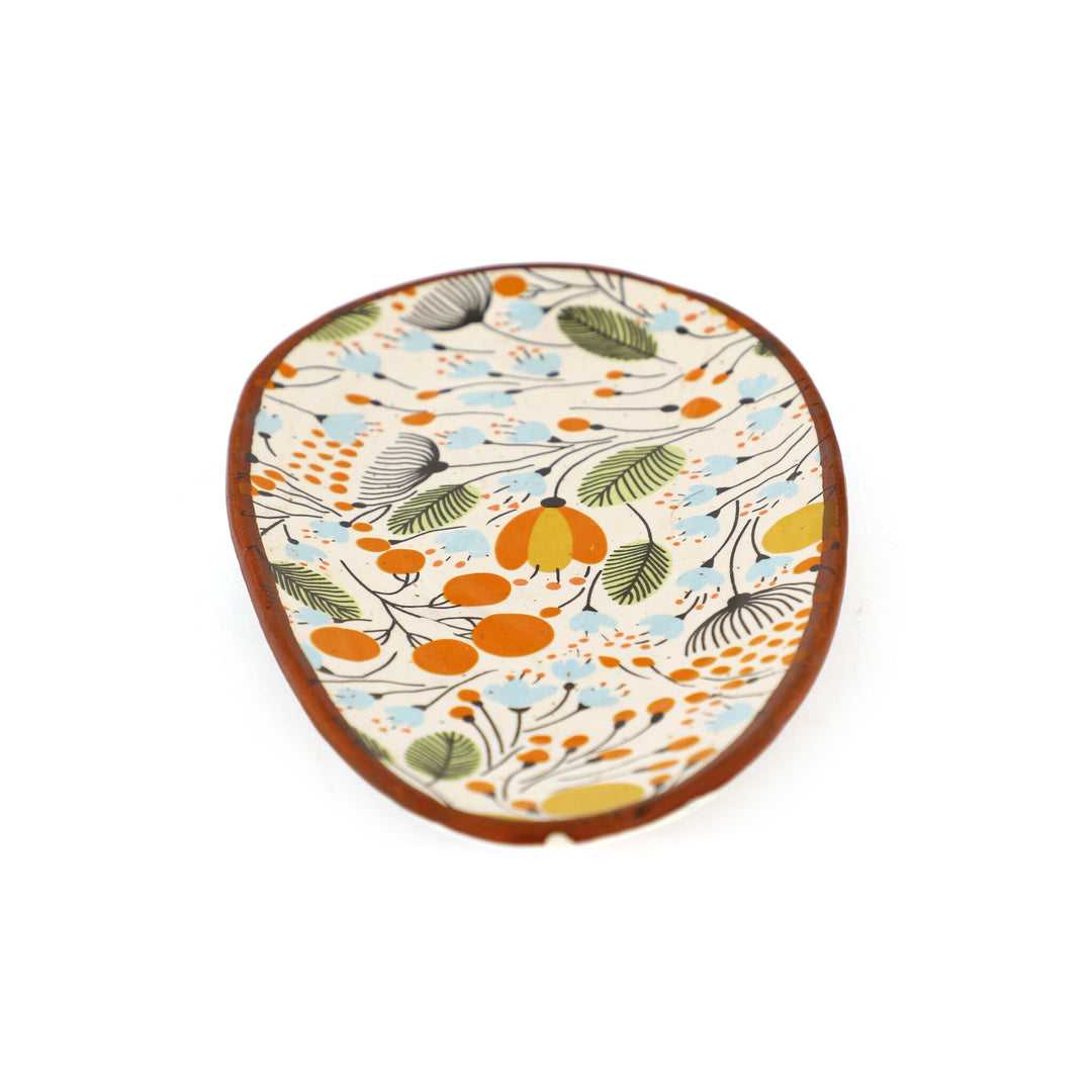 Floral Oval Snacks Plate - Marigold - view 2 of 3