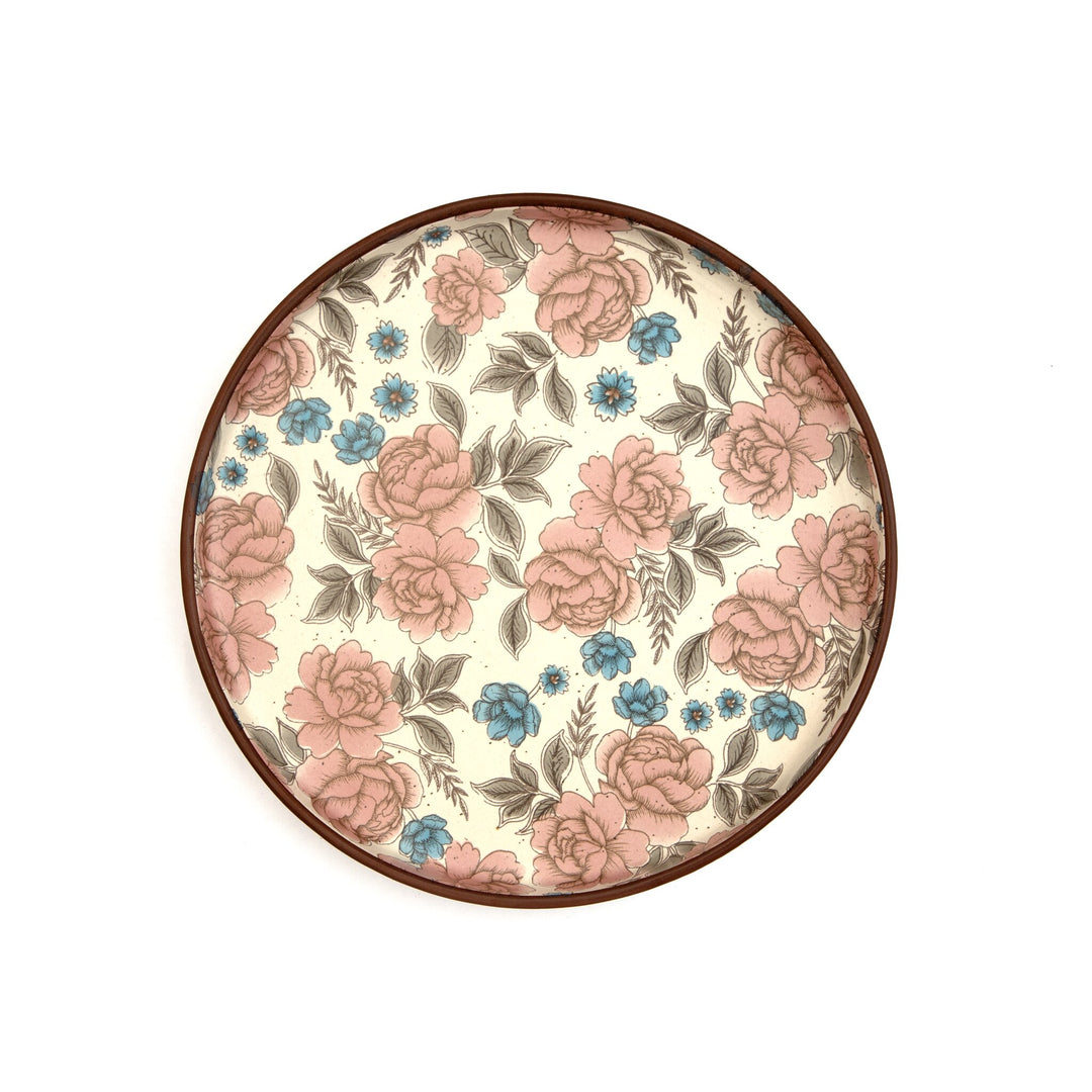 Floral Pattern Ceramic Dinner Plate - Rose by Modus & Mood