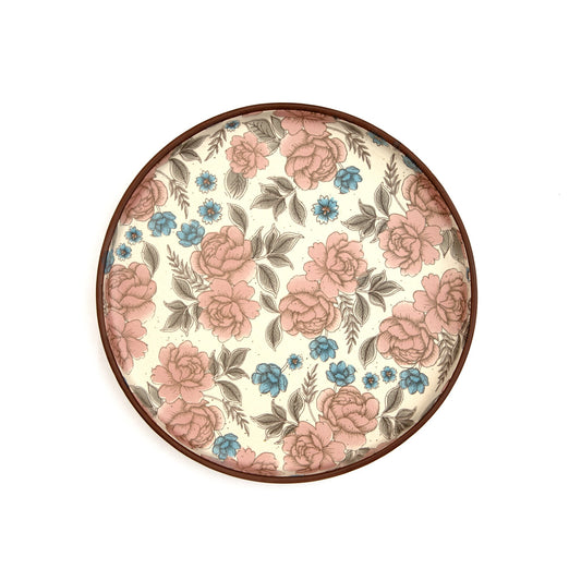 Floral Pattern Ceramic Dinner Plate - Rose by Modus & Mood