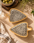 Triangle Ceramic Serving Dish - Speckled