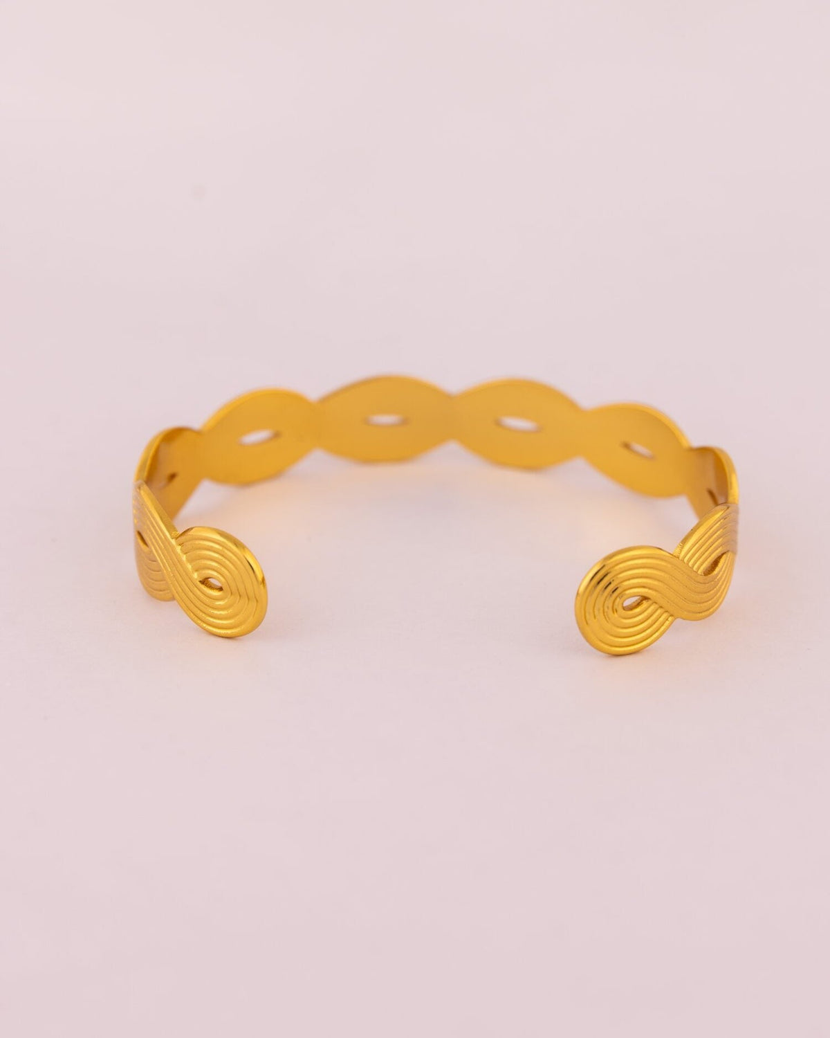 Twisted Rope Anti-Tarnish Cuff Bracelet - view 4 of 5