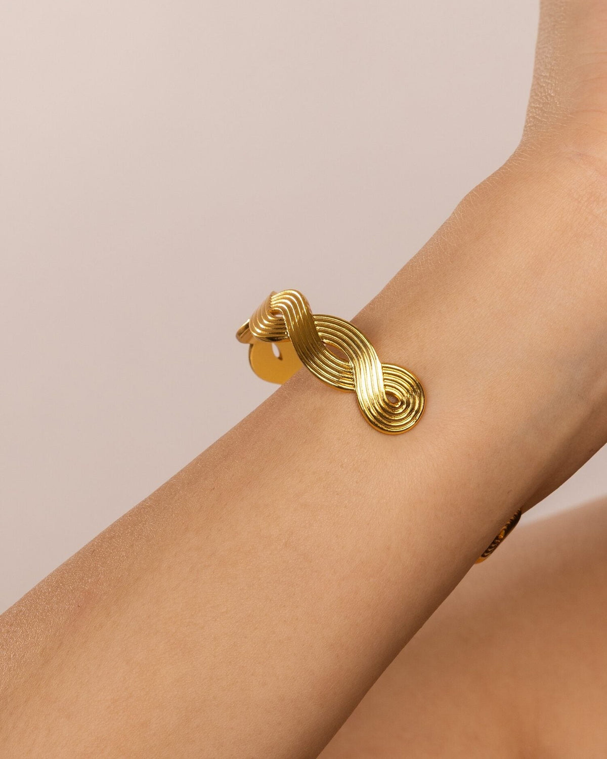 Twisted Rope Anti-Tarnish Cuff Bracelet - view 5 of 5