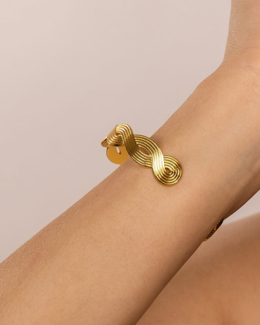 Twisted Rope Anti-Tarnish Cuff Bracelet - view 5 of 5