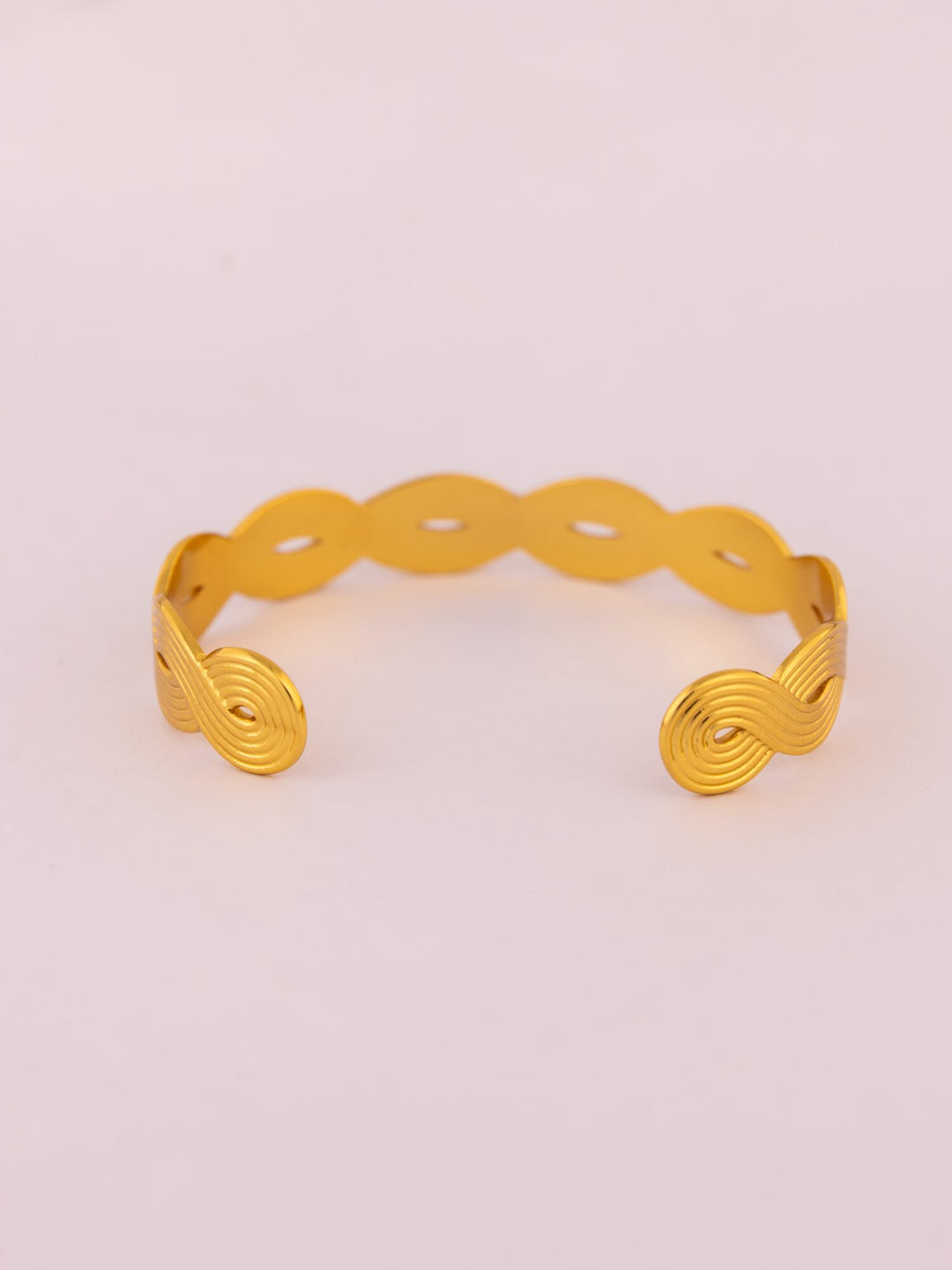 Twisted Rope Anti-Tarnish Cuff Bracelet - view 2 of 5
