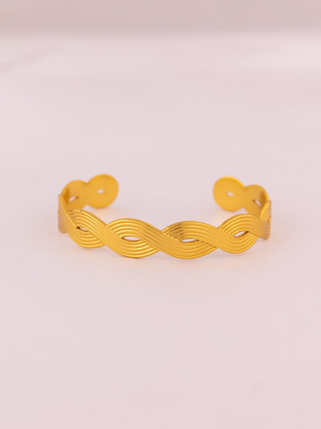 Twisted Rope Anti-Tarnish Cuff Bracelet - view 3 of 5