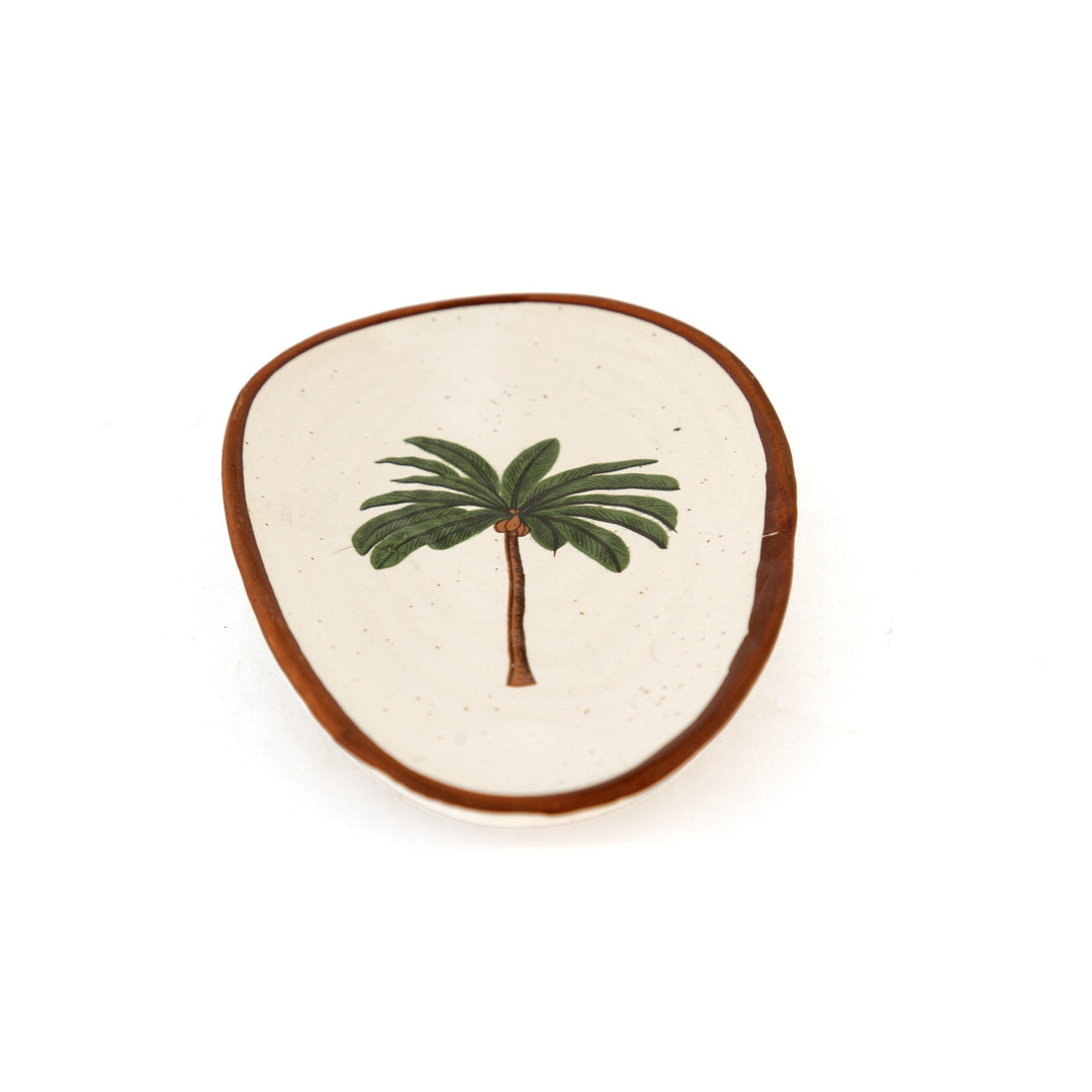 Palm Print Oval Snacks Plate - view 2 of 2