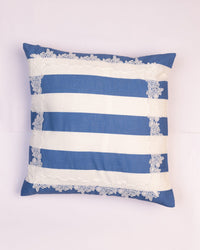 Wide Stripe Cotton Cushion Cover - Cornflower Blue by Modus & Mood