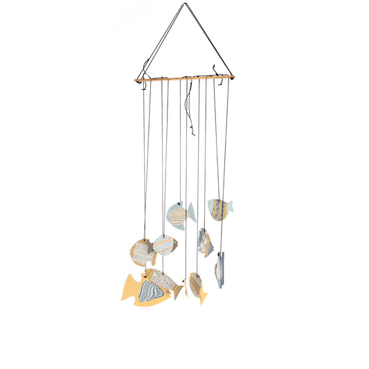 Seashell Nerikomi Ceramic Wind Chime - Large - view 2 of 3